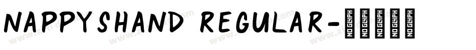 NappysHand Regular字体转换